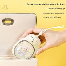 MEET SUN 1pc Hand Warmer + 1200mAh Rechargeable Lithium Battery + Portable Handheld Design + Lighting + Lanyard + 2 Temperature Settings