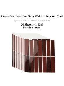 WalDecoo 4/10/20 片 11.4X9 英寸防水防油粘贴瓷砖，轻松升级风格，即剥即贴墙砖，适用于厨房后挡板/儿童房/家居装饰