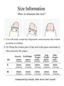 Aurora Metal PUNK & Y2K 腮红手工指甲 10 件方形短法式光泽蝴蝶水钻指甲装饰按压指甲可重复使用假指甲 DIY 美甲派对和职业假指甲 - 紅色 - 查看 7