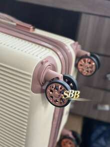 High Quality Carry-On Suitcase, 4 Double Wheels, 360 Degree Rotation, 9kg - Beige - View 2