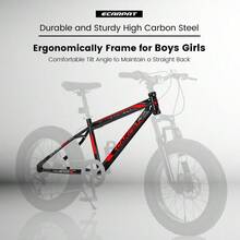 20 Inch Mountain Bike For Kids And Teenagers, High Carbon Steel Frame, Disc Brakes, Durable Wide Tires, Front Suspension, 7-Speed, Ideal For Snow And Off-Road Riding