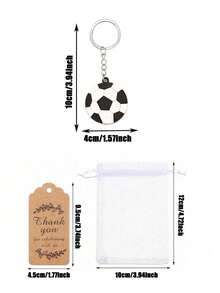 Bộ 24/12/5 món - Móc khóa bóng đá mô phỏng World Cup 2026, đồ trang trí tiệc bóng đá, móc khóa bóng đá mini, thẻ và túi quà tặng cho sinh nhật, tiệc tiết lộ giới tính, trận đấu bóng đá tối thứ Năm, móc khóa silicon hình bóng đá, mặt dây chuyền balo cho trẻ em, quà tặng tiệc sinh nhật chủ đề bóng đá, quà nhét vào piñata đám cưới, tiệc bóng đá và bóng đá giả tưởng. - Nhiều màu - Xem 5