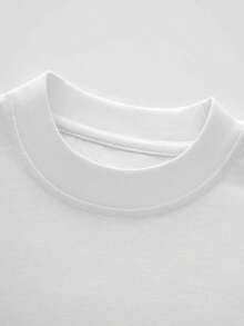 1pc Camiseta Gráfica de Coche de Carreras Vintage, Camiseta Casual de Cuello Redondo para Hombres, Tejido de Poliéster de Punto con Liger Estiramiento, Talla Regular Manga Corta para Ropa de Verano - Blanco - Ver 5