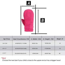 Infant Baby Toddler Kids Winter Mittnes Lined Fleece Warm Gloves For Boys Girls - Solid Color Peach Skin Gloves - View 3