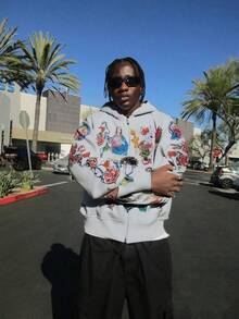 Jesus Saved My Life Crucifix Zip Up Hoodie Y2K Graphic Jesus Oversized Hoodies Winter Pullover Jacket Clothes For Men - trắng - Xem 3