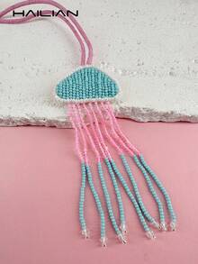 HAILIAN Bộ mặt dây chuyền hình sinh vật biển đính hạt, bao gồm cá voi, rùa, ngọc trai, cá voi đính ngọc trai và rùa đính đá. Có thể dùng làm phụ kiện túi xách, móc khóa hoặc làm quà tặng nhỏ cho gia đình, bạn bè và người thân yêu vào dịp sinh nhật, ngày lễ và các buổi lễ ở trường. Chất liệu: Hạt cườm, ngọc trai khảm, ngọc trai đính thủ công. - Nhiều màu - Xem 11