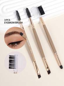 MAANGE 2pcs/3pcs/6pcs/8pcs Double Head Eyebrow Brush Set,Makeup Tools With Soft Fiber For Easy Carrying,Brush For Travel