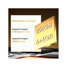 Realme C61 解锁手机 6GB+128GB/8GB+256GB 全球版，4G LTE，安卓 14 智能手机，50MP AI 摄像头手机 7.89 毫米超薄设计，配备 5000mAh 大容量电池 - 綠色 - 查看 3