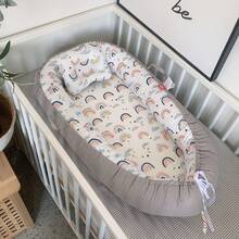 1pc Portable Baby Crib Bed, Removable & Washable Infant Lounger, Anti-Pressure Baby Nest - Multicolor - View 13