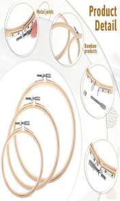 3pcs Embroidery Hoop 4_5_6 Inch Circle Cross Stitch Hoop And Bamboo Frame Round Adjustable Embroidery Hoops Set For Cross Stitch Ornament And Art Craft Sewing