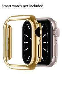 黑色、银色、玫瑰金、金色 PC 硬质材料空心框架无屏幕保护膜 保护壳，防撞防刮适用于 Ultra 3 2 1 系列 SE 10 9 8 7 6 5 4 3 2 1 38mm 40mm 41mm 42mm 44mm 45mm 46mm 49mm，男女通用 - 彩色 - 查看 11