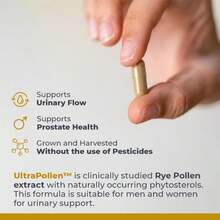 Premier Research Labs UltraPollen - Bee Pollen Supplement, Rye Pollen Extract, Prostate Health, Bee Pollen Extract From Rye Flower With Amino Acids, Supplement For Men &Amp; Women- 45 Vegetarian Capsules - 白色的 - 查看 4