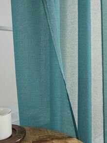 1 件白色雪纺薄纱窗帘，设计用于过滤光线同时保持透明，适用于卧室、办公室、厨房、客厅、书房和家居装饰。﻿ - 綠色 - 查看 8