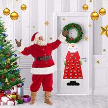 Christmas Tree Advent Calendar (2025 New), 24 Days Countdown To Christmas Felt Fabric Advent Calendar With 24 Ornaments & Pockets, Holiday Decoration Wall Door Hanging Decor Gift - Multicolor - View 7