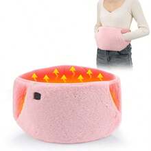 Uterus Warming Belt, Electric Heated Waist Warmer, 3 Temperature Settings, Portable USB Powered Heating Waist Pad, Can Keep Warm For A Long Time, Hot Compress Hheating, Electric Heated Waist Belt, Hand Warmer, Plush Waist Wrap, Abdominal Heating Pad, Autumn Gifts, Holiday Gift Choice - Multicolor - View 14