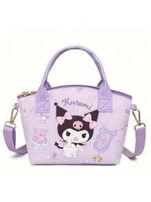 Sanrio 1Pc Sanrio Shoulder Bag Kawaii Hello Kitty Kuromi Cinnamoroll Melody Kerokero Keroppi Crossbody Bag Kitty Cat Anime Character Purse Handbag Decorate Accessories