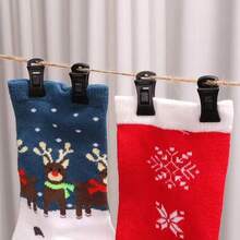 5/10/20PCS Plastic Sock Clips Strong Portable Clothes Pins Multifunctional Traceless Washing Hanger Drying Rack Hooks For Laundry Organization Storage Solutions Bathroom Kitchen Accessories - Multicolor - View 9