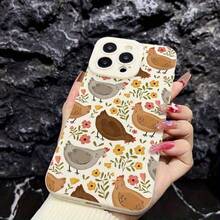 Colorful Flower And Ivory White-Eyed Chicken Phone Case, Compatible With Apple  16, 15, 14, 13, 12, 11, XS, XR, X, 8, 7 Plus, Pro, Mini, Max, SE Series Phone Cases, Suitable For Easter Gifts, Birthdays, For Girlfriends, Boyfriends, Friends, Or Yourself.Suitable For  17 Air - trắng - Xem 6