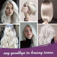 100ml 银紫色发膜 | 中和黄色色调 | 适合彩色、金色、灰色、白色和铂金色头发。 - 彩色 - 查看 7