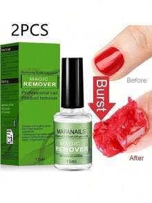 2/4PCS 15ml Gel Nail Polish Remover Soak-Off Gel Polish Remover, 1pc Removes Nail Polish In 2-5 Minutes 15ml 0.5fl.Oz Quickly & Easily No Soaking Or Wrapping Quickly Removes Soak-Off Gel Polish, Professional Non-Irritating Nail Polish Remover Gel Nail Polish Remover 1 Pack - Professional Gel Polish Remover For Nails Kit Quick Effective Gel Remover For Soak-Off Gel Polish - Nhiều màu - Xem 7