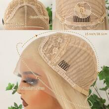 Gorgeous Neon Green Hair Synthetic Lace Front Wigs 28 Inch Pre Plucked Long Straight Hair Wigs Glueless Halloween Wigs Heat Resistant Fluorescent Green Straight Lace Front Wigs For Fashion Women For Daily Christmas Party Cosplay Use - 金色 - 查看 9