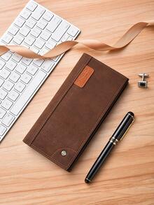 Men's Wallet, Fashion Long Bifold Wallet, Multi-Card Slots, Slim Soft Leather Vertical Wallet, Large Capacity, For Young Men - Multicolor - View 14