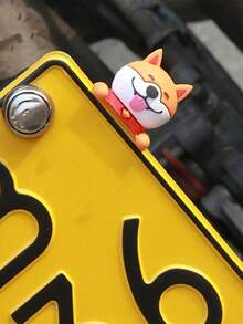 1pc Motorcycle Decoration Ornament License Plate Decoration Motorcycle Car Cute Animal Ornament Motorcycle Accessories - Multicolor - View 2