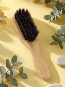 1 buc/2 buc perie cu peri de mistreț, pieptene pentru barbă din bambus pentru bărbați, perie de păr, pieptene pentru păr, pieptene pentru breton, perie de contur, perie de păr, pieptene, instrumente de coafat, frizerie, salon, articole esențiale pentru călătorie, înapoi la școală, articole esențiale pentru călătorii de vacanță, produse și accesorii pentru păr pentru femei