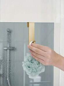 1 gancho para colgar en la parte posterior de acero inoxidable resistente y duradero, un gancho individual portátil desmontable y sin perforaciones, adecuado para puertas de vidrio, baños, cocinas, balcones, armarios y otras superficies lisas, fácil de instalar sin dañar la pared, fuerte capacidad de carga y no es fácil caerse, adecuado para colgar ropa, toallas, accesorios, llaves y otros artículos diarios, imprescindible para la organización del hogar