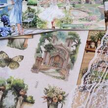 10sheets PET Stickers Washi Paper Stickers Creativity Adhesive DIY Sticker Hand Made Decorative Junk Journal Scrapbook Supplies Holiday Decorations Christmas Halloween Valentine's Day