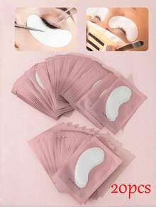 200pcs Eyelash Extension Gel Eye Pads, Non-Shedding Eyelash Extension Eye Patches, Eyelash Extension Tools, Eyelash Extension Isolation Protection Tools - Under Eye Gel Pads For Professional Salons And Individuals, DIY Eyelash Extension Supplies - Pink - View 12