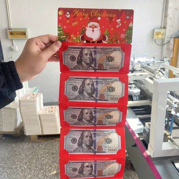 US Dollar Best-Selling Christmas Gift Card - 10 Cards For The Christmas Surprise Party Gift Money Box