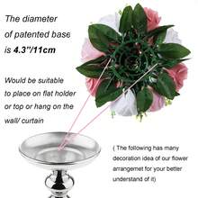 Centros de mesa con bolas de flores Flores artificiales de rosa pálido vintage Arreglo floral de seda artificial Pieza central de ramo de besos para decoración de bodas, fiestas, San Valentín y hogar