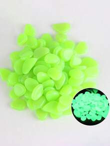 30pcs-Glow In Dark Rocks Luminous Stone Garden Accessories Micro Landscape Fish Tank Decoration Outdoor Patio Lawn Yard Kit,Glow In The Dark Garden Pebbles Stones Rocks For Yard And Walkways Decor, DIY Decorative Luminous Stones