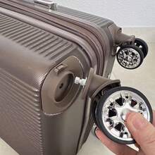 10kg Carry-On Luggage With 360° Wheels Travel Hand Luggage - 咖啡棕 - 查看 5