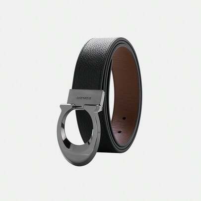 Men's Belt Harness Buckle Cut To Size Reversible Belt, 38 Mm