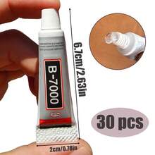 Transparent Needle-Tip Craft Glue For Rhinestones, Nail Art, Jewelry & Fabric – Non-Clogging Multi-Purpose Adhesive For Shoes, Phone DIY, Accessories, Clothes, Crafts - B7000 - View 23