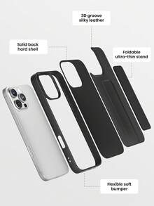 Compatible With 17/17 Air/17 Pro/17 Pro Max Phone Case With Holder, Suitable For IP11/IP13 Phone Case With Holder, Cool Apple 16 Pro Max Foldable Holder Phone Case, Shockproof Phone Case, Galaxy S25 FE Fashion Holder Phone Case, Galaxy A17/A07/A56/A16/A55 Phone Accessories, Hybrid 16/16e Phone Case, Redmi 15C Phone Case