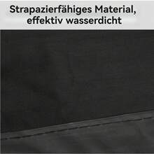 Anhänger-Zubehör, Anhängerplane Flachplane, Anhänger Plane, 214 * 122*13 cm, Anhänger Abdeckplane, Oxford-Stoff 600D, Schwarz, Wasserfest, Reißfeste - 214*122*13 cm - Übersicht 3