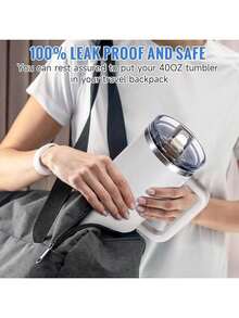 1/2PCS Lid Compatible With Stanley Cup Accessories 40 Oz Tumbler Flip Straw Lid Replacement Fit For , Leak Proof For Lid Replacement Spill Proof Reusable Tumbler Cover Compatible With 40oz Cup Accessories - 彩色 - 查看 6