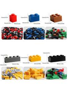 1000 piezas de bloques de construcción de micropartículas, creación libre, desarrolla la habilidad manual, juego educativo de rompecabezas, entrena la capacidad de pensamiento, regalo para niños y niñas - Multicolor - Ver 7