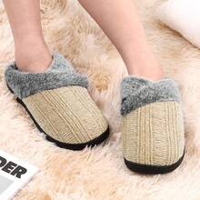 Women's Fuzzy Slip-On Slippers Indoor And Outdoor Use, Comfy Foam, Anti-Skid Rubber Hard Sole - Yellow - View 2