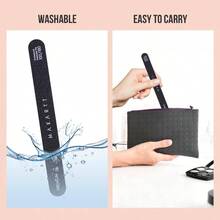 Nail File 180 Grit Emery Boards Nails 10pcs Black Nail Files Professional Washable Doubled Sides Nail File Kit Natural Acrylic Nails Coarse Salon Use
