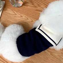 Navy Style Sleeveless Dog Clothes, Lightweight Outfit For Small Dog Breeds Poodle Maltese Teddy In Summer - Navy Blue - View 2