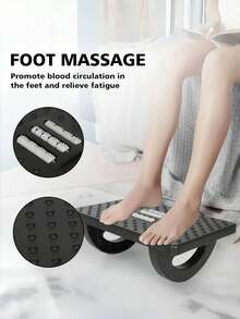 1个符合人体工学的办公脚踏 - 带按摩滚轮的桌面脚踏 - 家用办公配件，提供最大的舒适度和支撑力！ - 彩色 - 查看 7