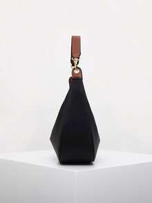 Dedoo 新月包通勤包简约单肩腋下手提包，印花时尚简约链条单肩，上班，派对，2025情人节礼物，大气，温柔优雅，适合大学生，女性，淑女，各种场合都很实用。 - 黑色 - 查看 6