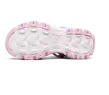 Skechers Girls' Summer Sandals With Ribbons And Floral Embroidery Beach Shoes - Pink/Purple - View 4