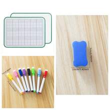 22.5*30cm One Side Of The Field Grid One Side Of The Blank Writing Board Special Double-Sided Drawing Board Home Desktop Erasable Small Whiteboard