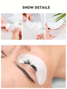 200pcs Eyelash Extension Gel Eye Pads, Non-Shedding Eyelash Extension Eye Patches, Eyelash Extension Tools, Eyelash Extension Isolation Protection Tools - Under Eye Gel Pads For Professional Salons And Individuals, DIY Eyelash Extension Supplies - Pink - View 5