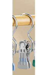 10/5 Stücke Kinderbügel, Edelstahl Clips Hosen Röcke Bügel, Multifunktions Wäscheklammern für Kinder